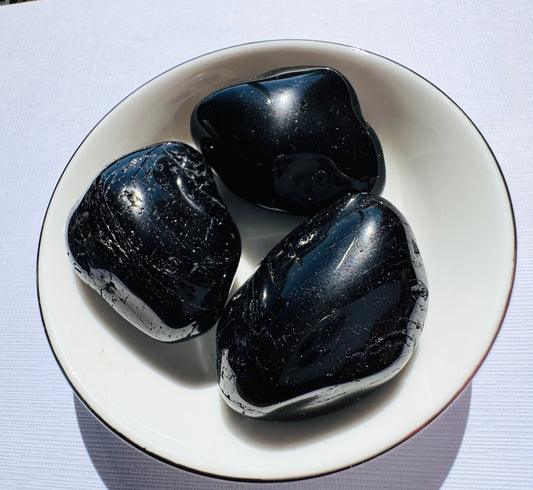 Black Tourmaline Large Tumbles