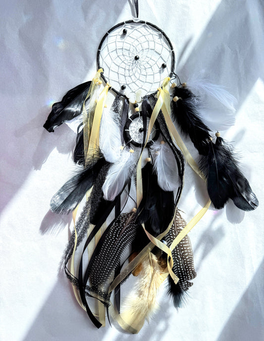 Black Double Ring Dream Catcher