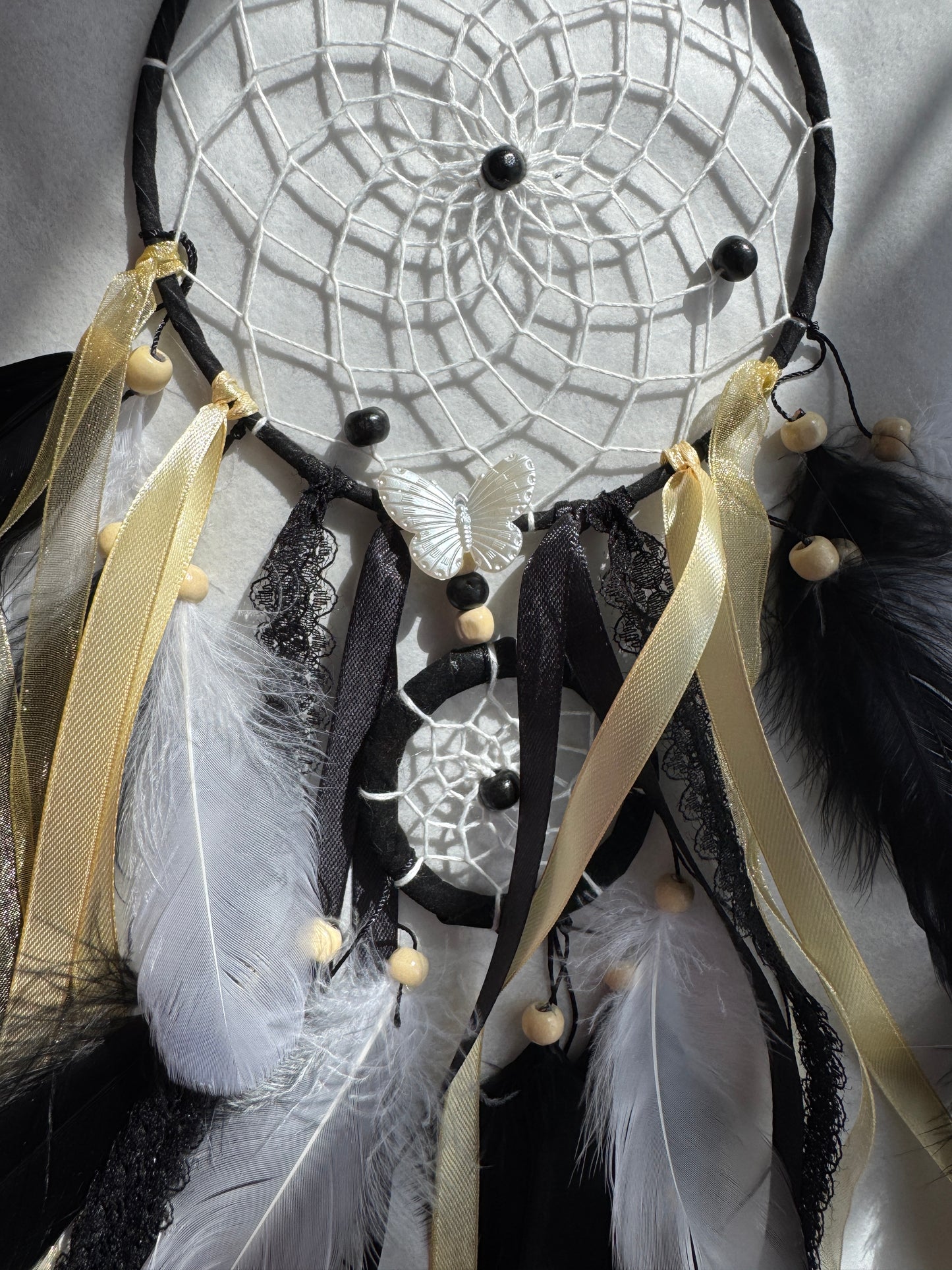 Black Double Ring Dream Catcher