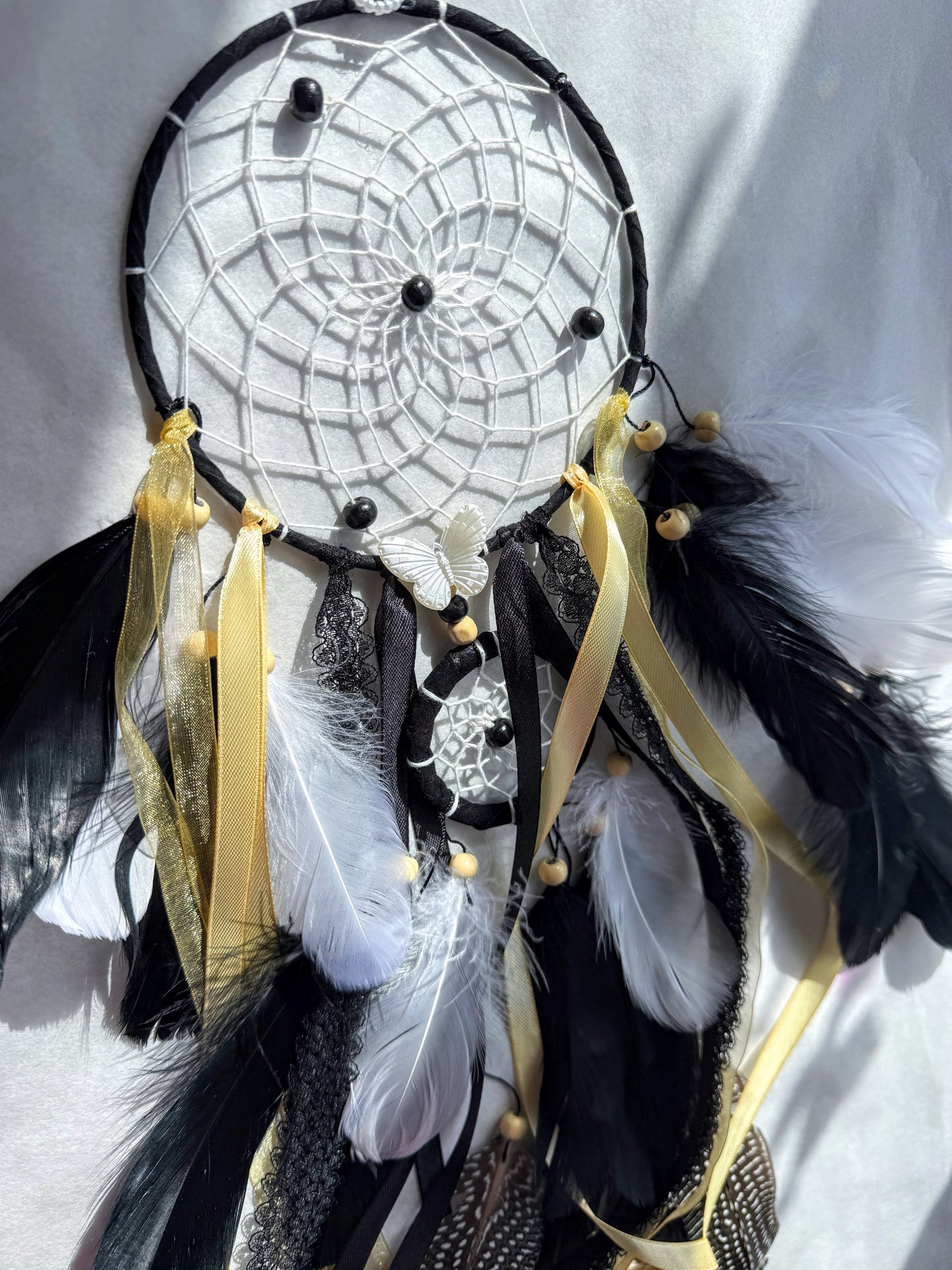 Black Double Ring Dream Catcher