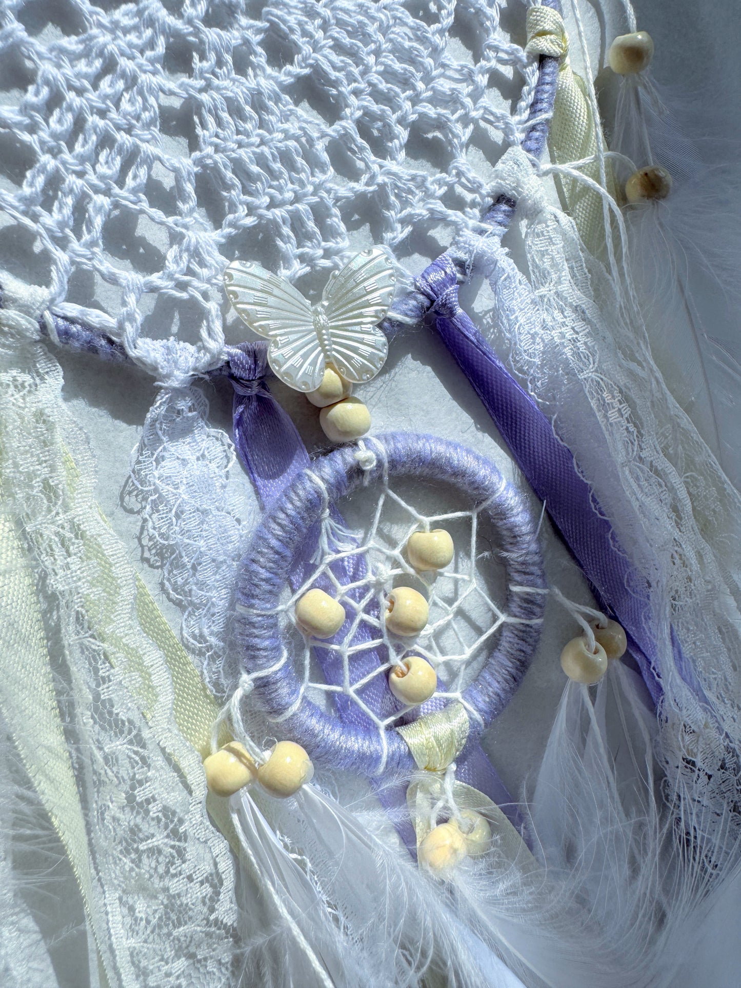 Lavender Double Ring Dream Catcher