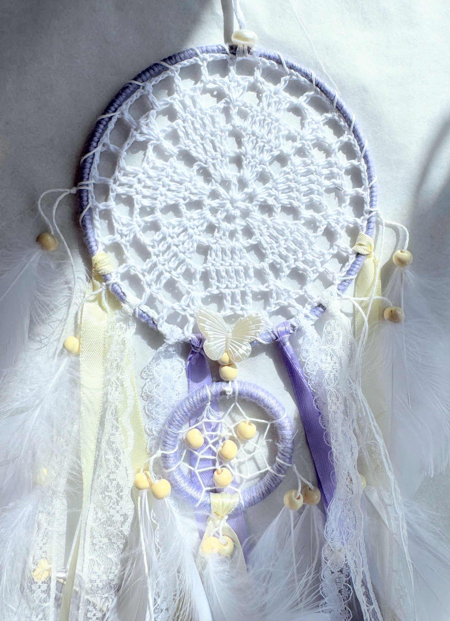 Lavender Double Ring Dream Catcher