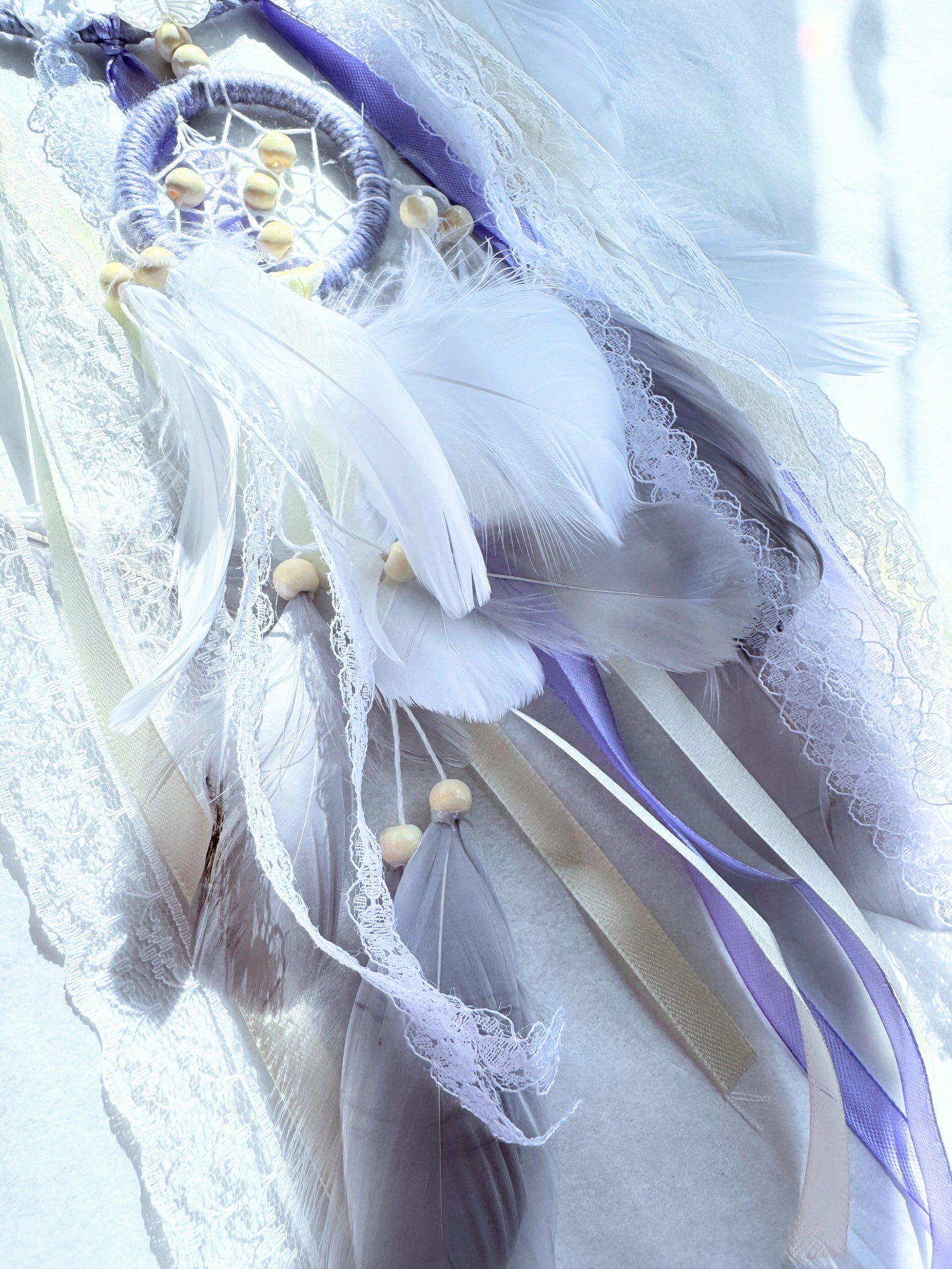 Lavender Double Ring Dream Catcher