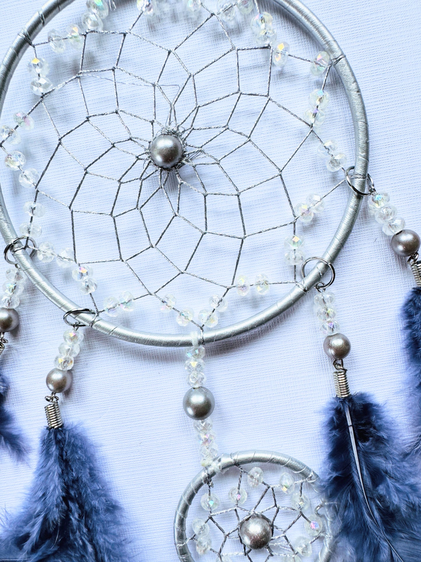 Silver & Blue Dreamcatcher