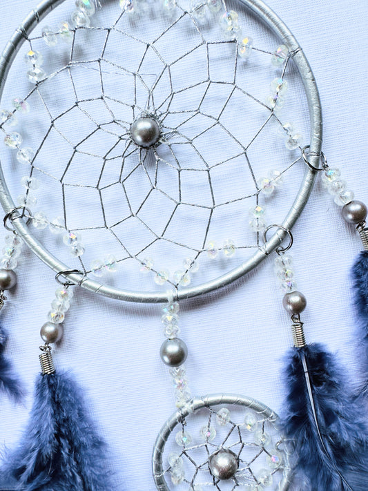 Silver & Blue Dreamcatcher