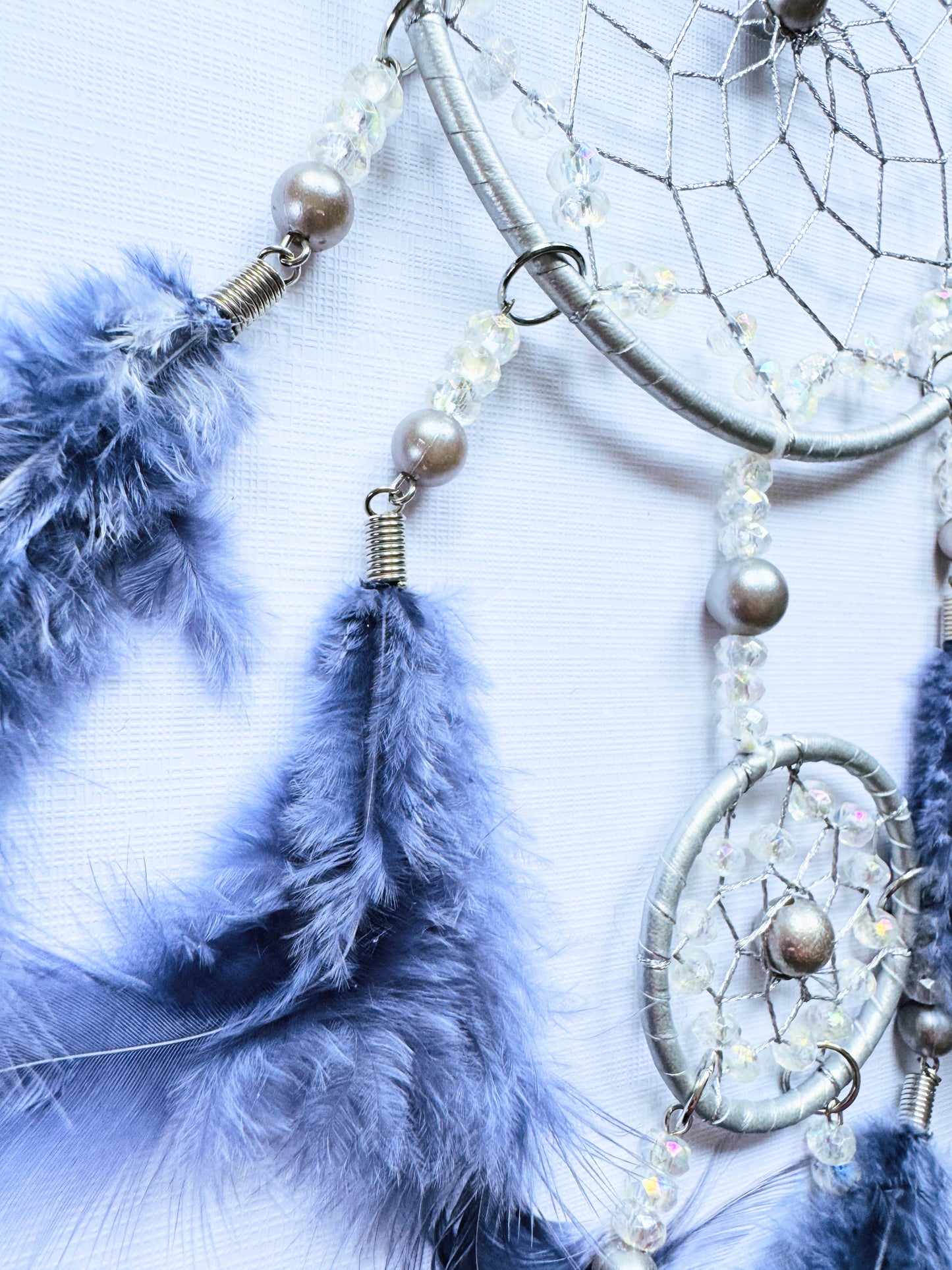 Silver & Blue Dreamcatcher