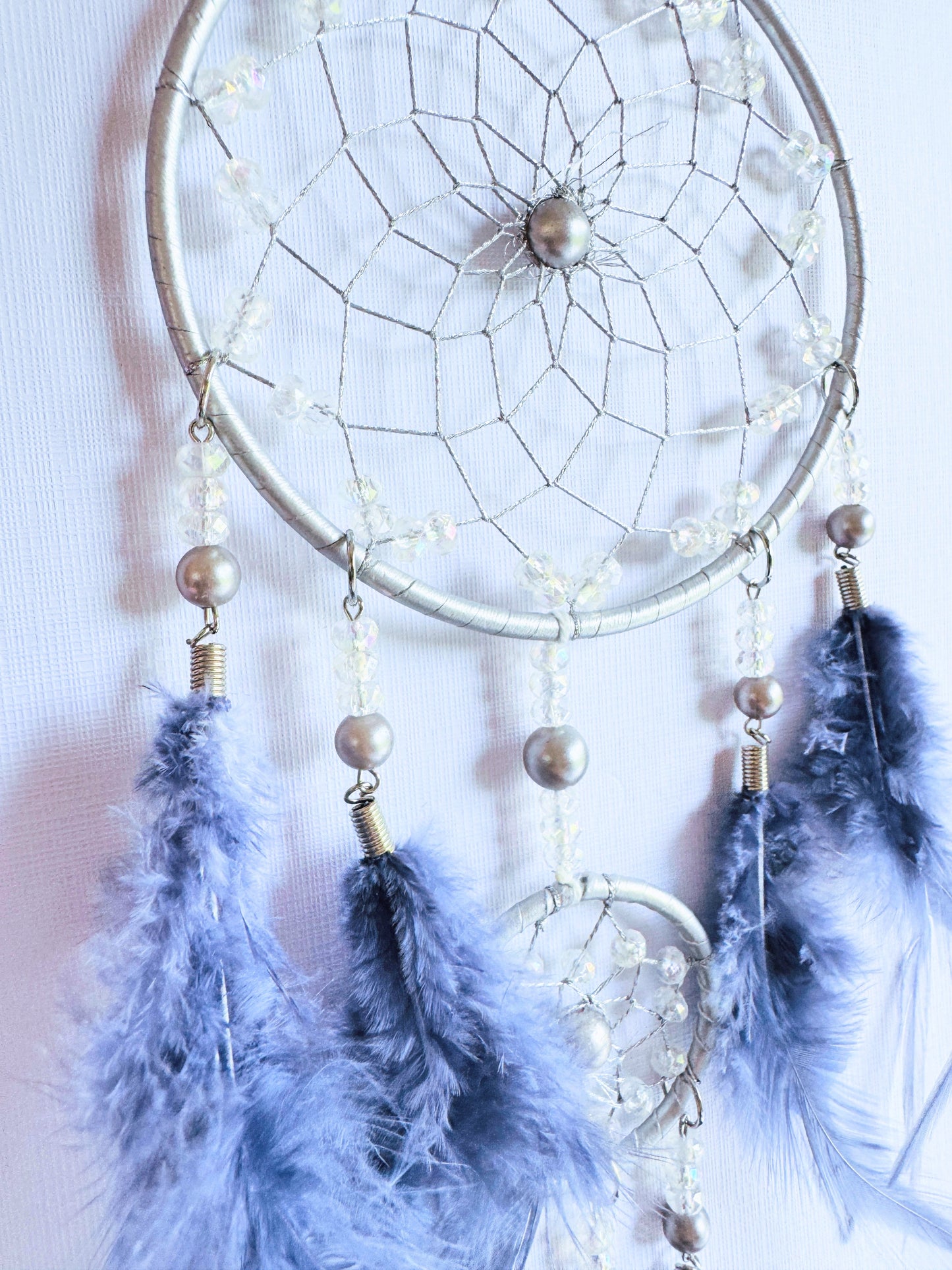 Silver & Blue Dreamcatcher