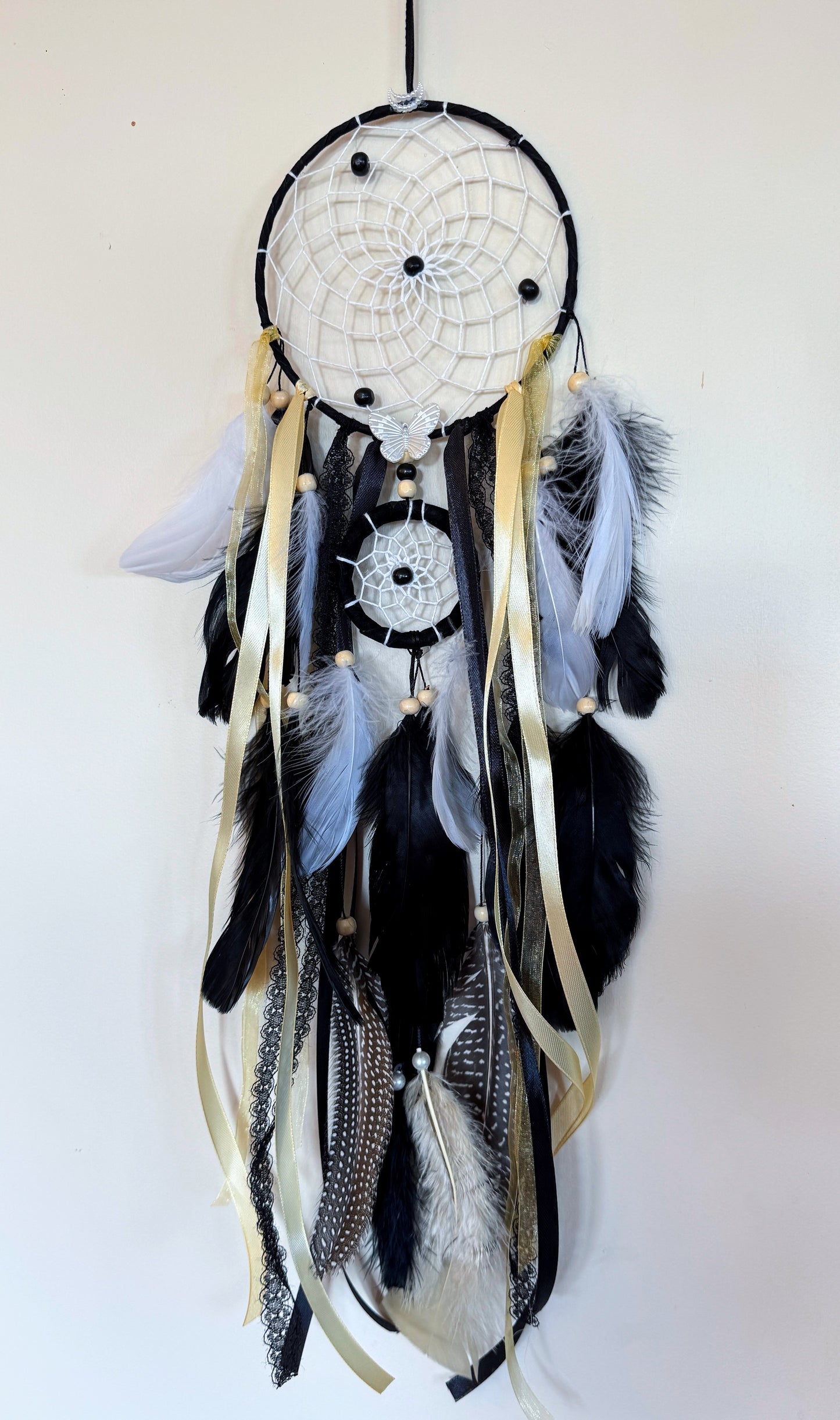 Black Double Ring Dream Catcher