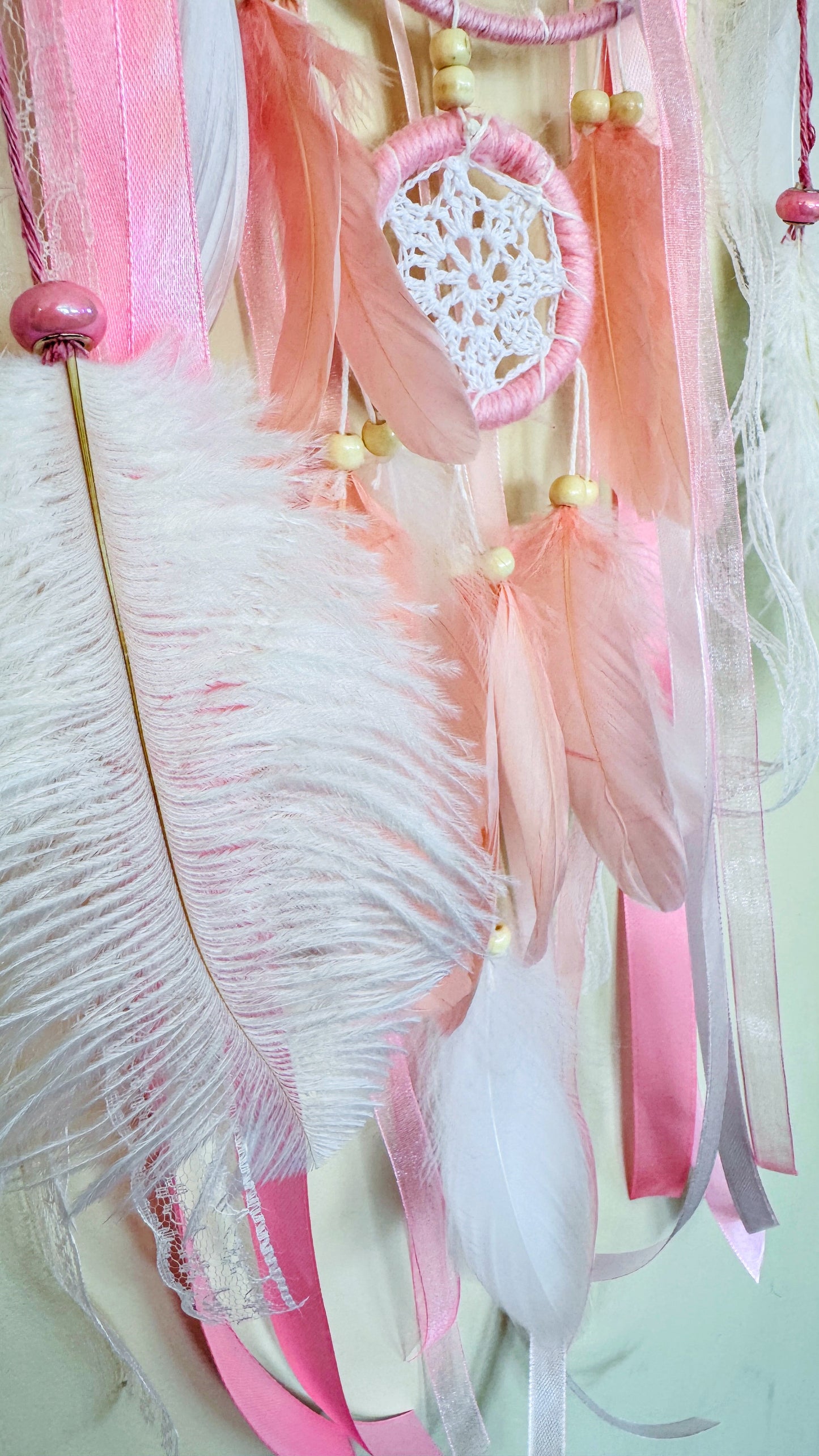 Pink Double Ring Dream Catcher