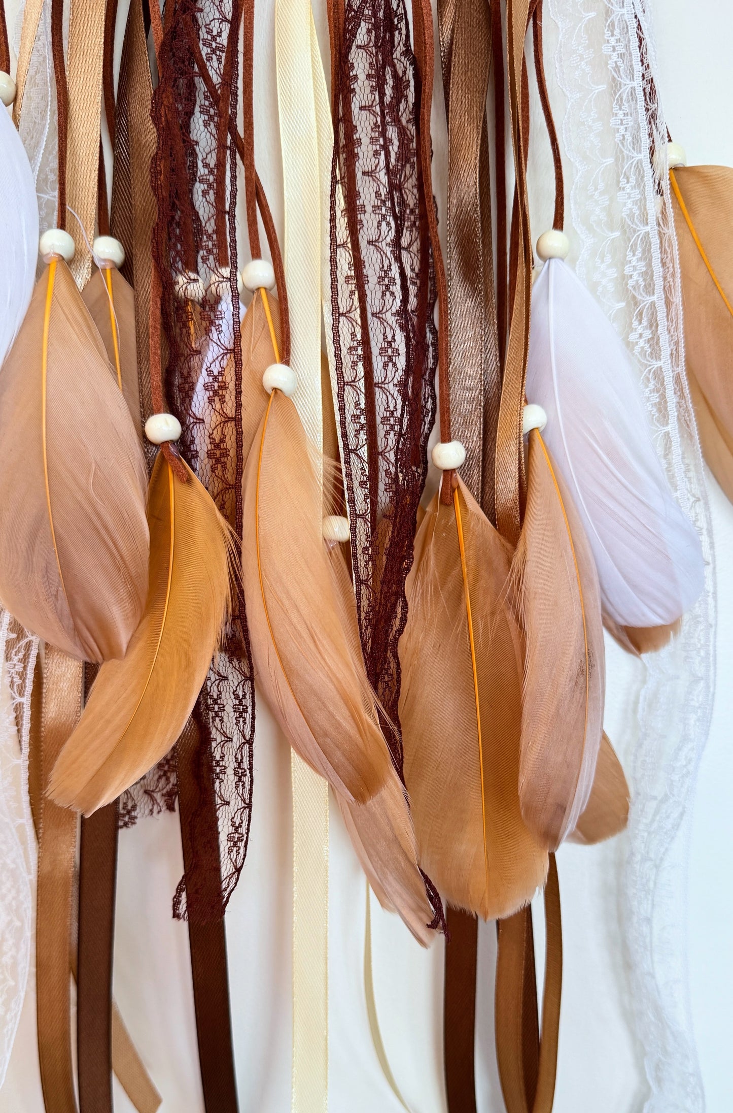 Natural Tones Flower Dream Catcher