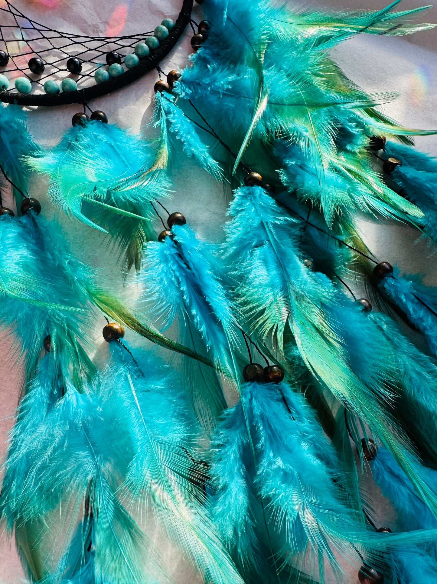 Turquoise Dream Catcher with Sun Catcher