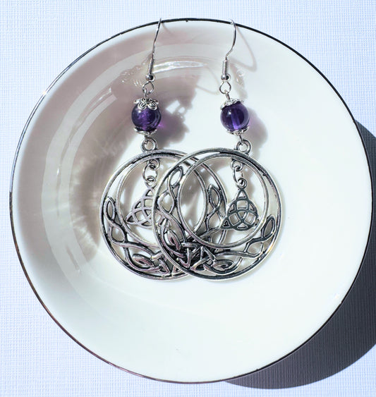Triqueta Celtic Earrings.