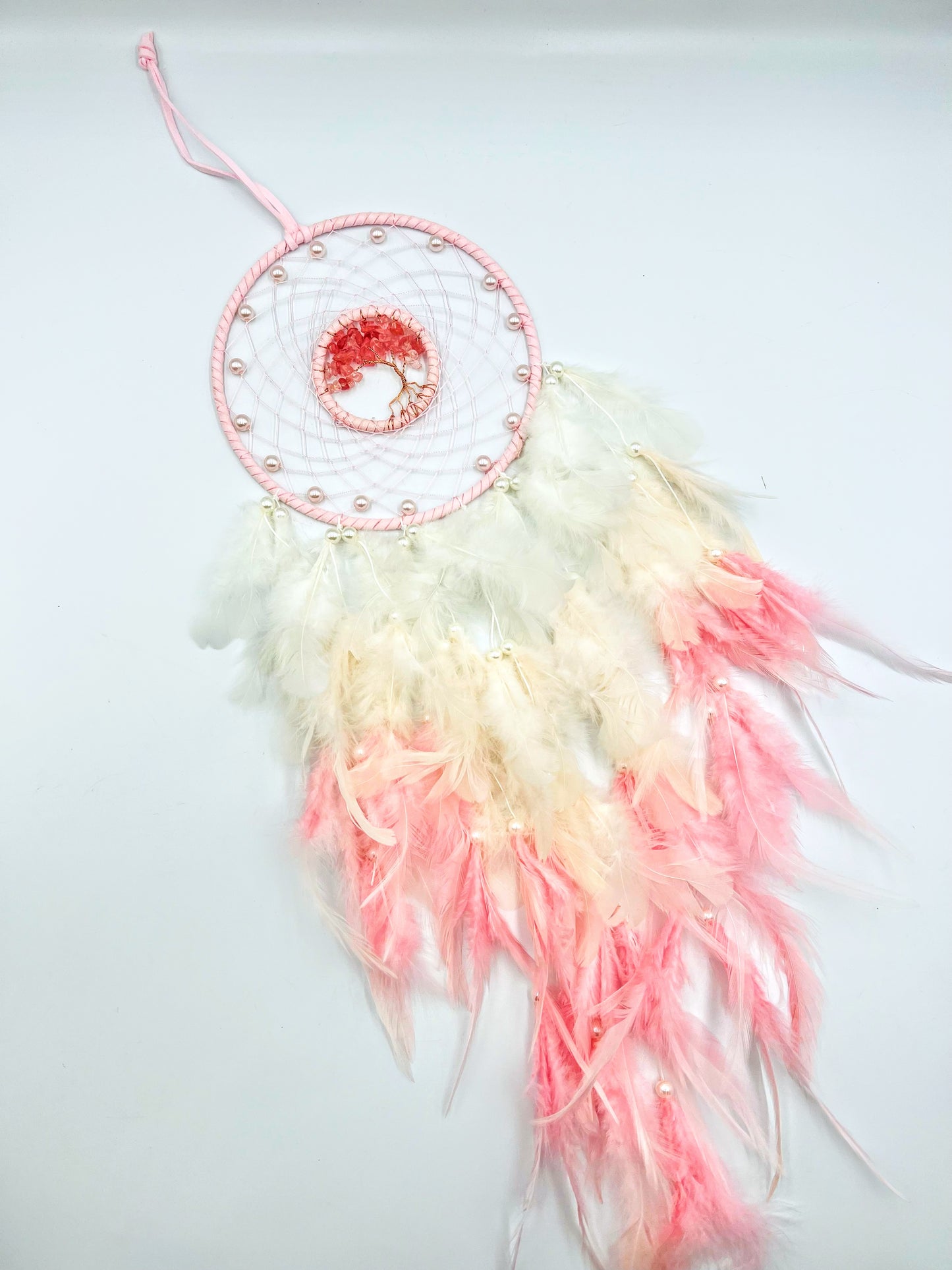 Pink Tree of Life Dream Catcher