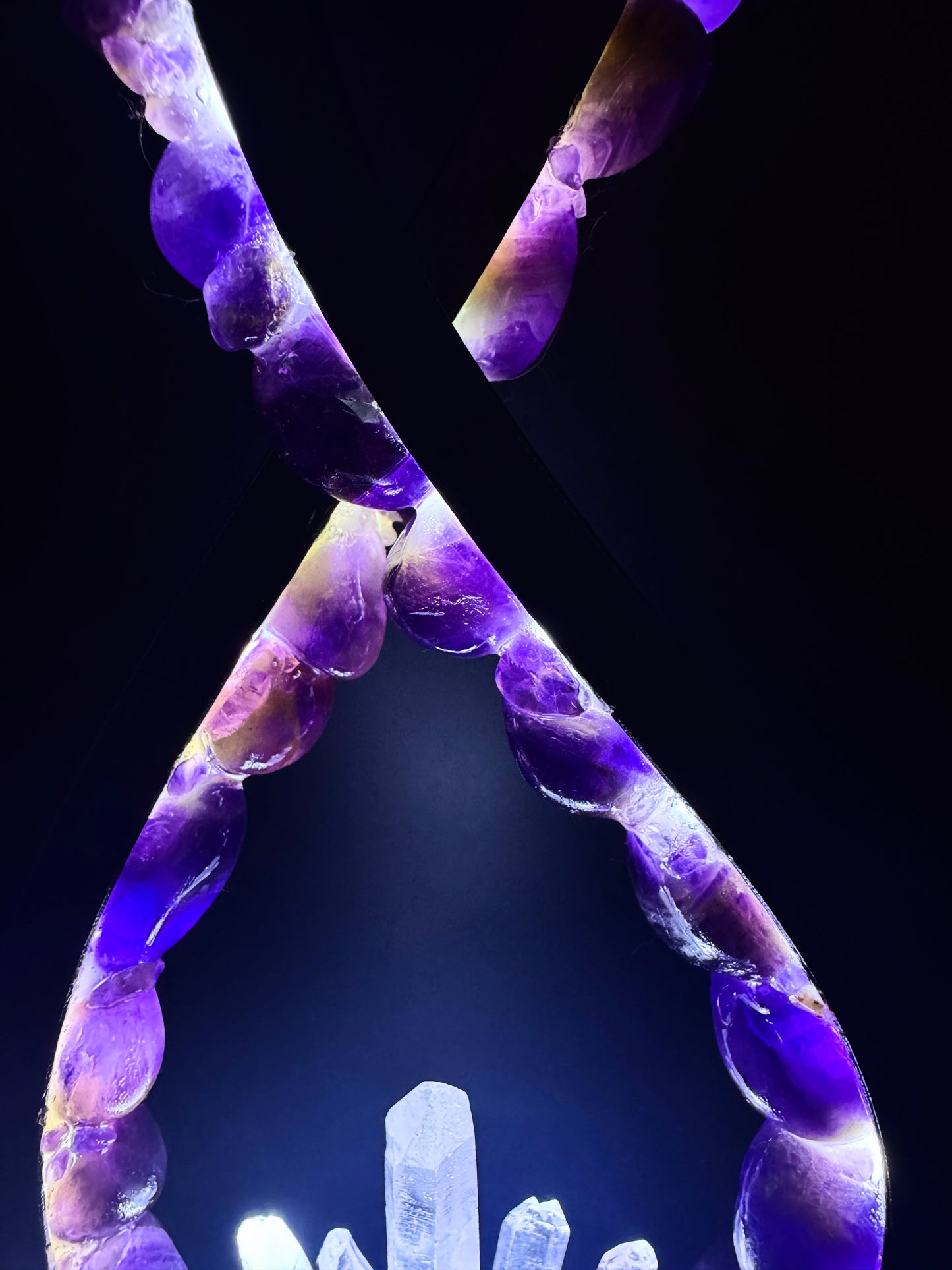 Flame Crystal Lamp “Heavens Gate”