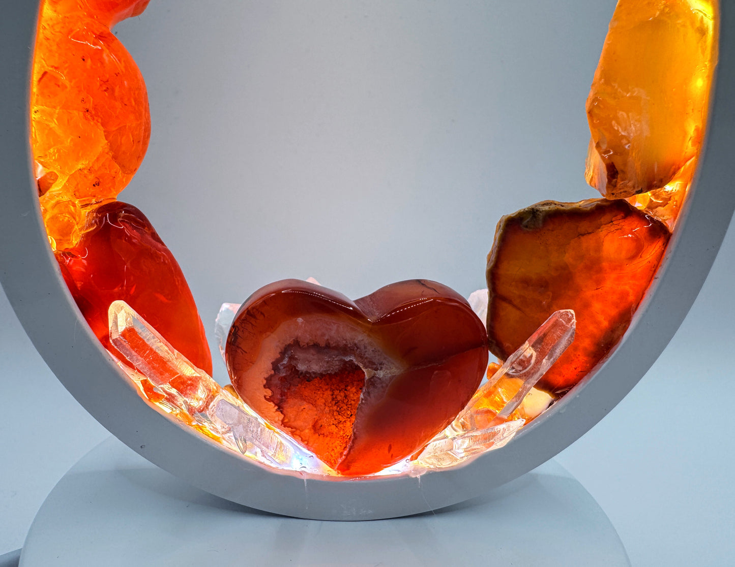 Flame Crystal Lamp “ Rainbow Flame”