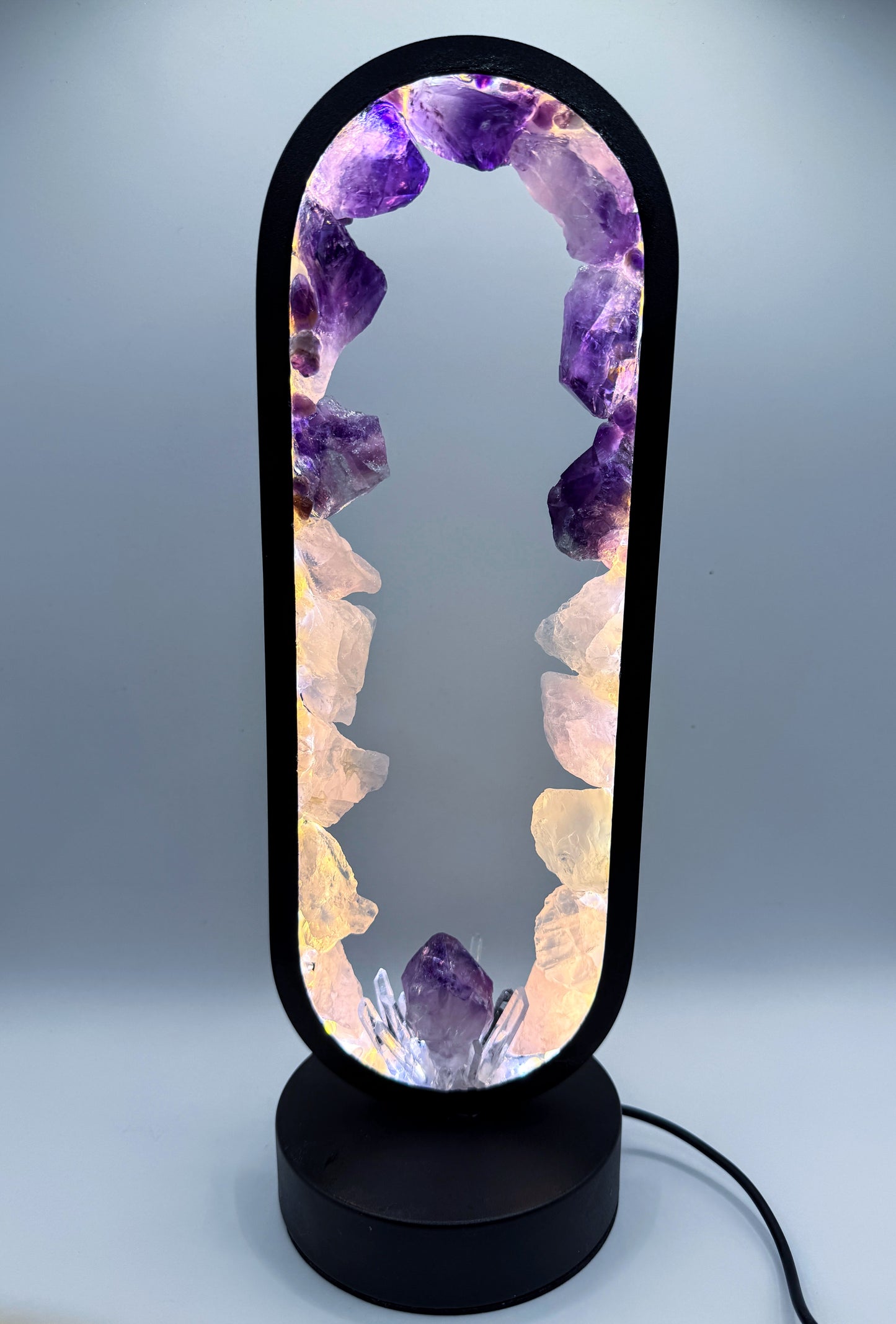 Crystal Portal Lamp “Rose Aura”