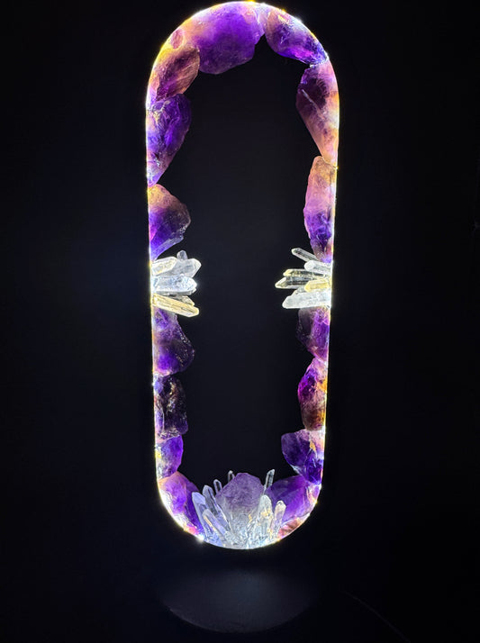 Crystal Lamp “ Amethyst Gateway”