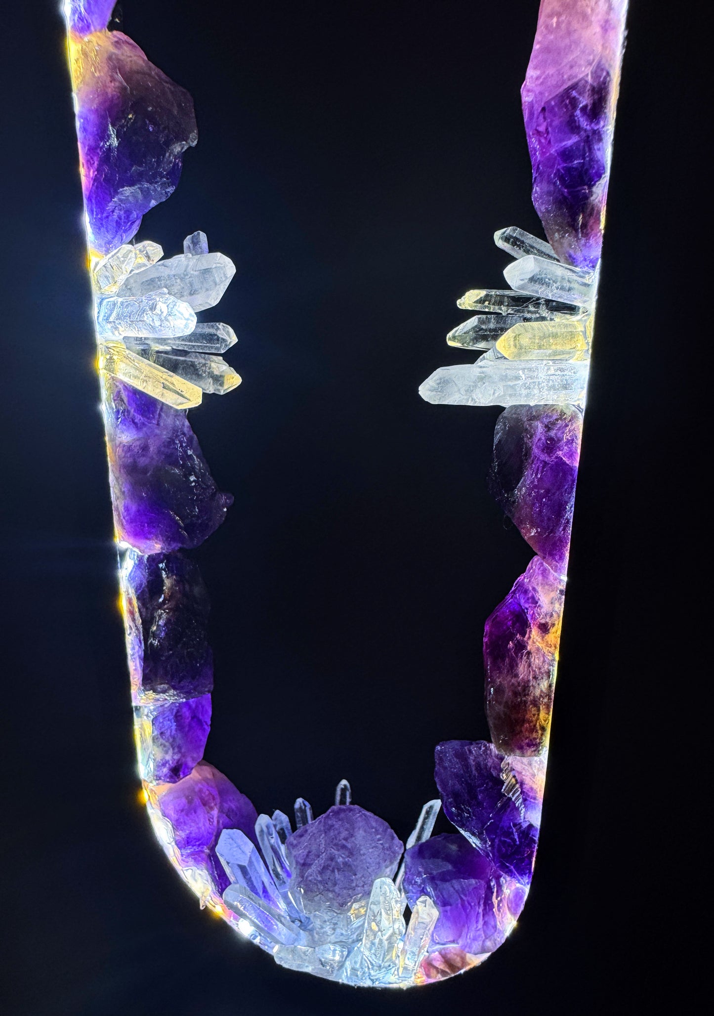 Crystal Lamp “ Amethyst Gateway”