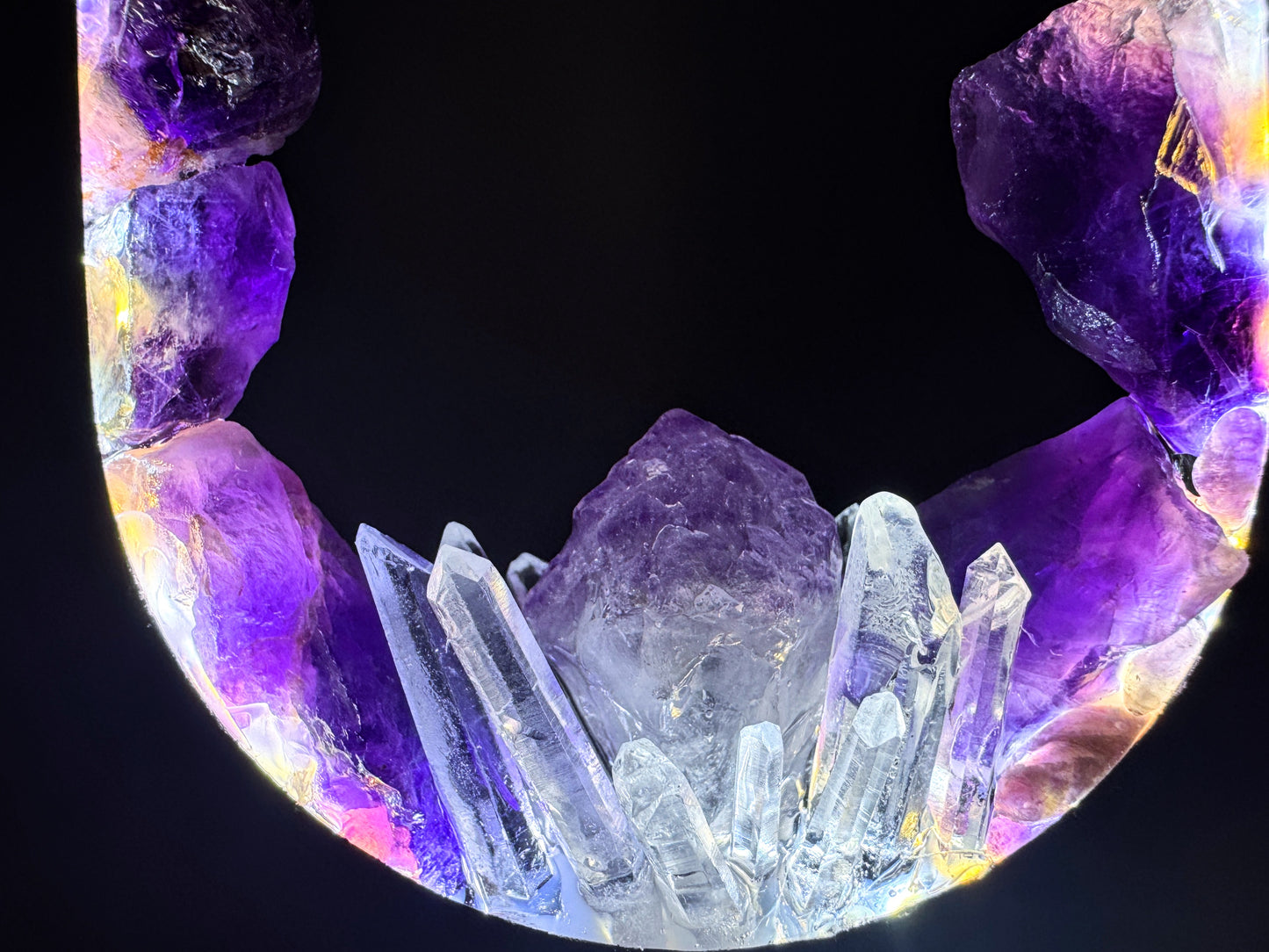 Crystal Lamp “ Amethyst Gateway”