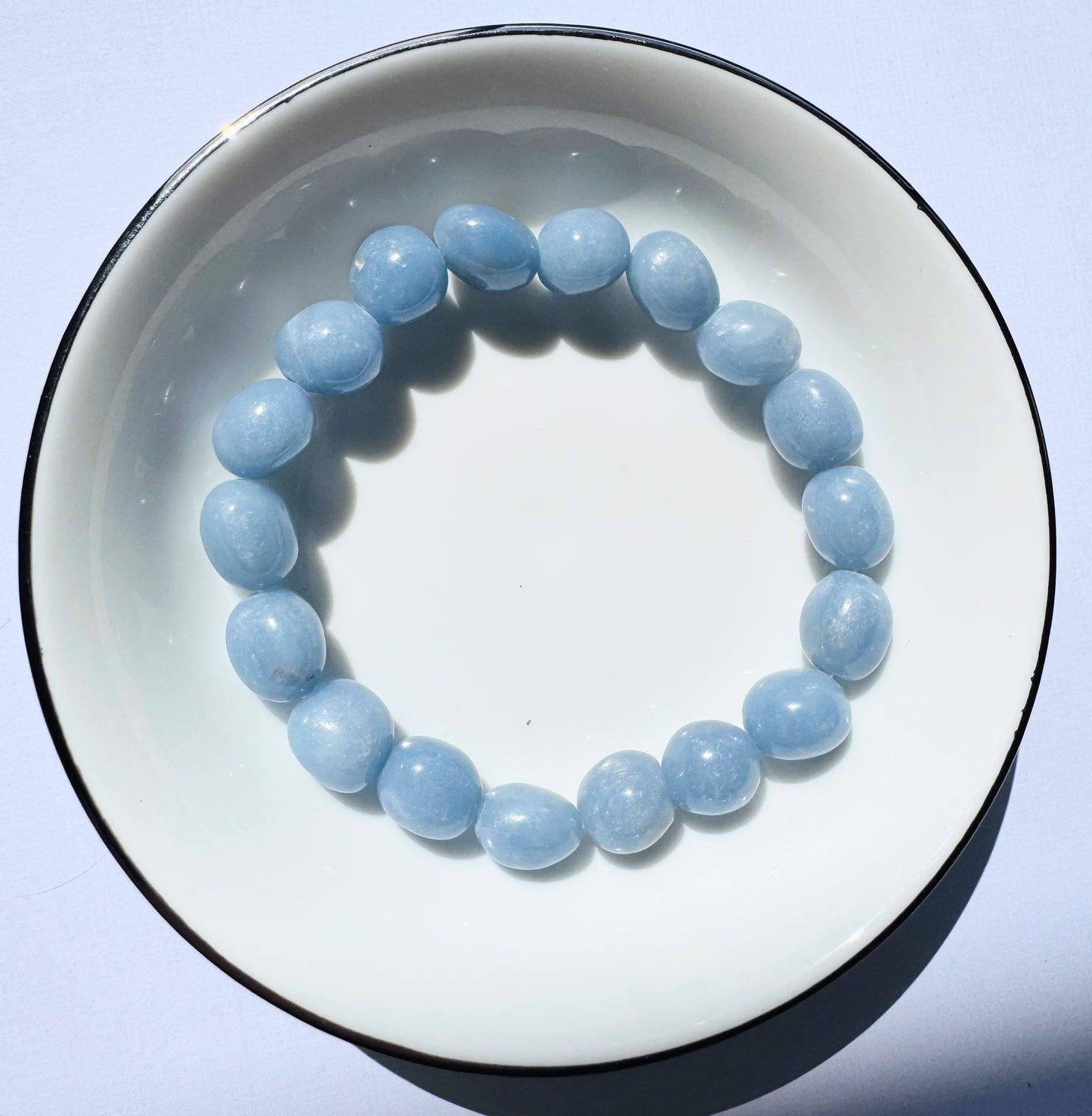 Tumbled Crystal Bead Bracelets.