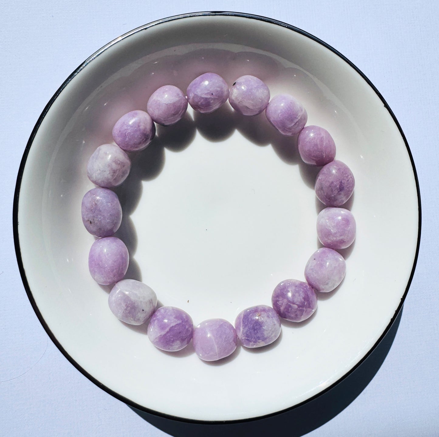 Tumbled Crystal Bead Bracelets.