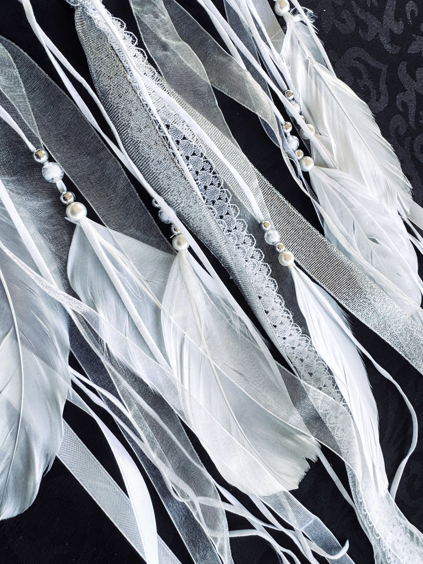 White Crescent Moon Dream Catcher