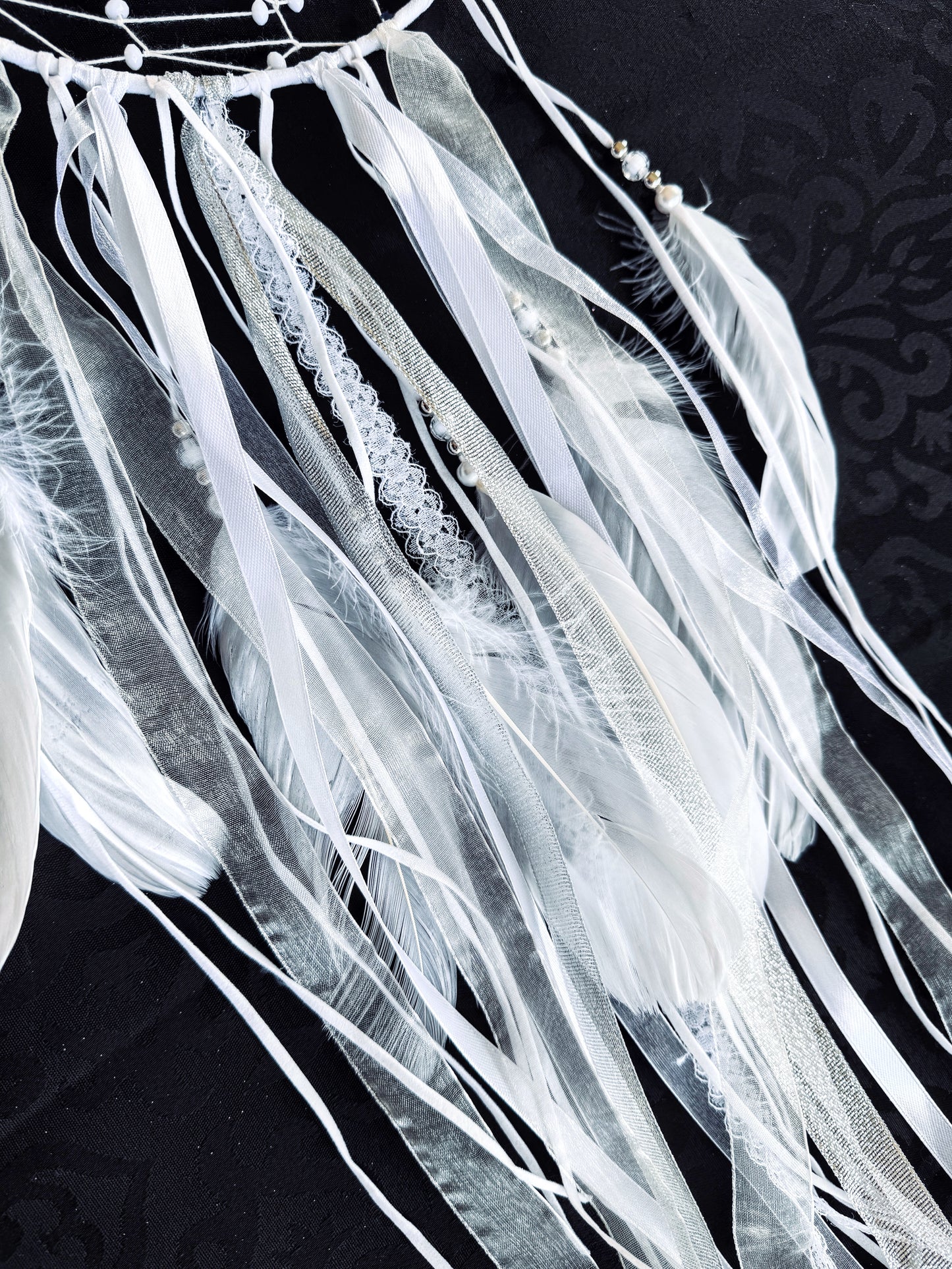 White Crescent Moon Dreamcatcher