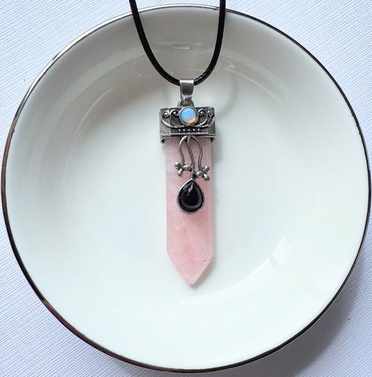 Crystal Pendant flat point.