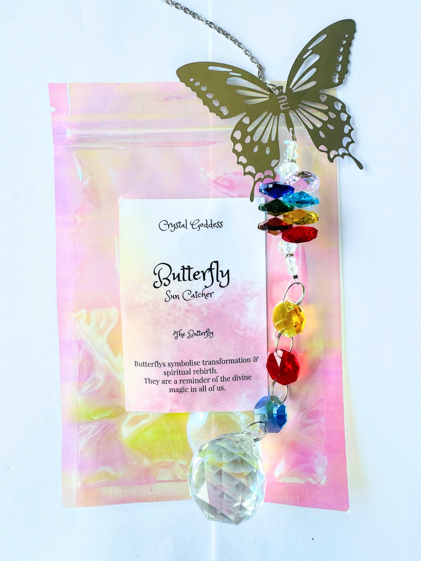 Rainbow Large Butterfly Sun Catcher.