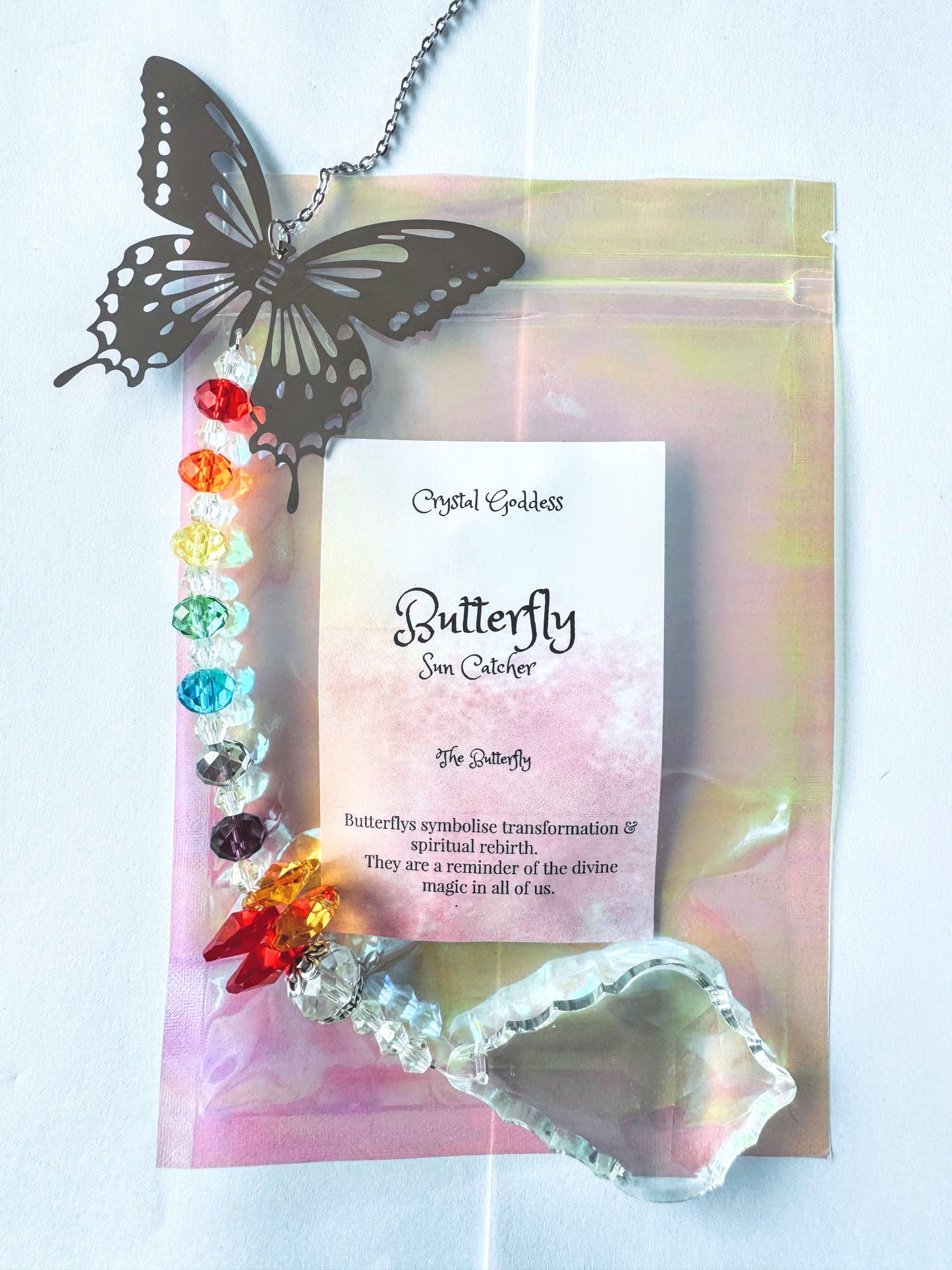 Rainbow Large Butterfly Sun Catcher.