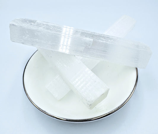 Satin Spa / Selenite Wands 10cm