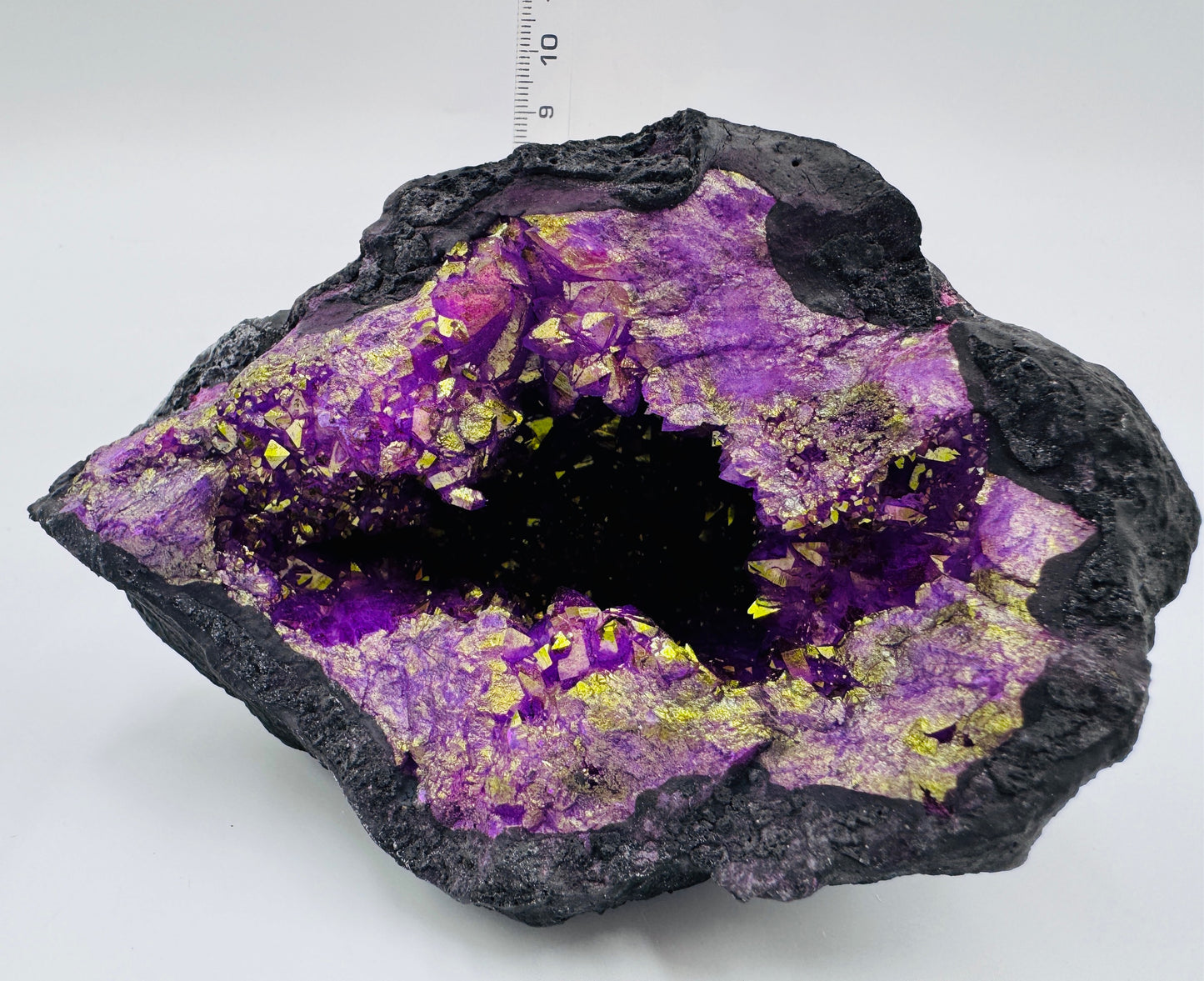 Dyed Clear Quartz Geode 792g
