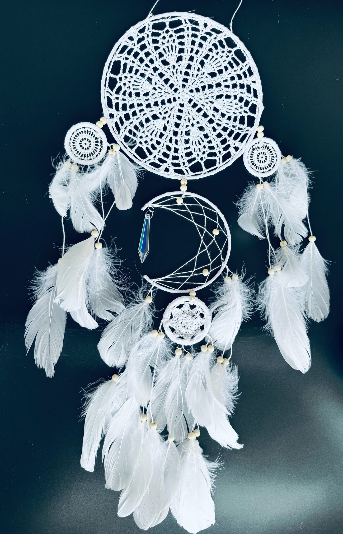White Crochet Dream catchers