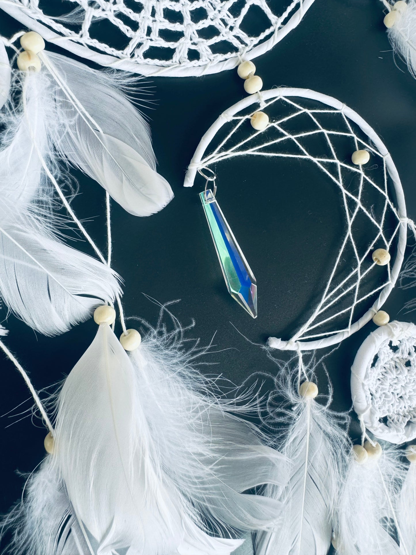 White Crochet Dream catchers