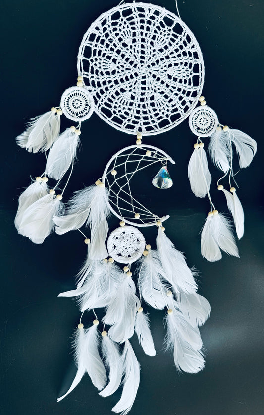White Crochet Dream catchers