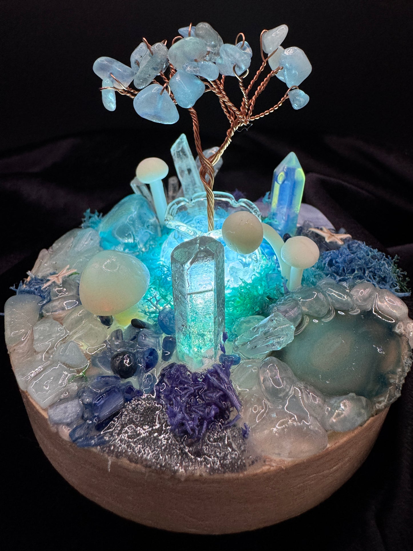 Ocean Fairy Crystal Garden Lamp