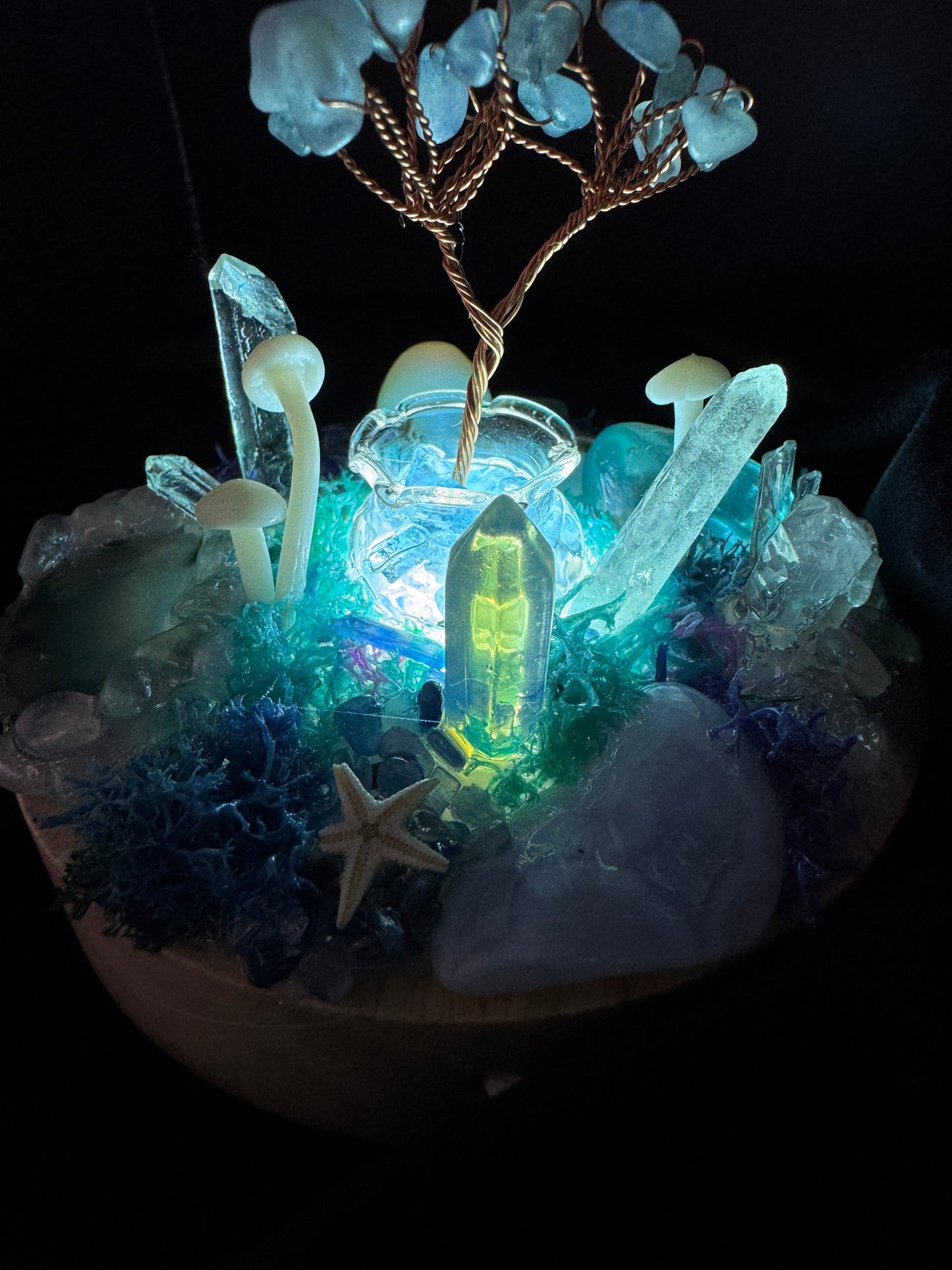 Ocean Fairy Crystal Garden Lamp