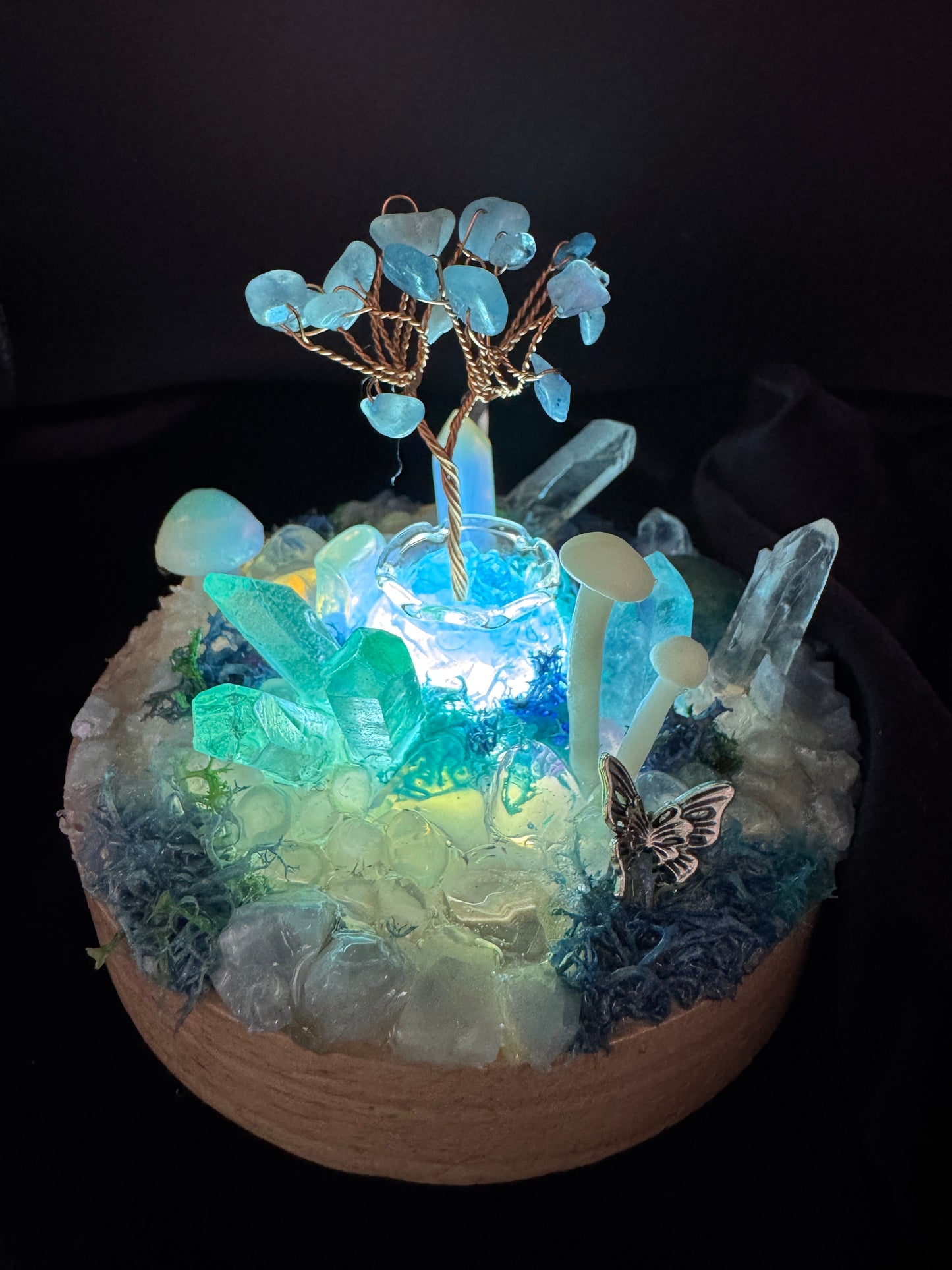Ocean Fairy Crystal Garden Lamp