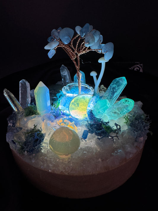 Moonlight  Fairy Crystal Garden Lamp