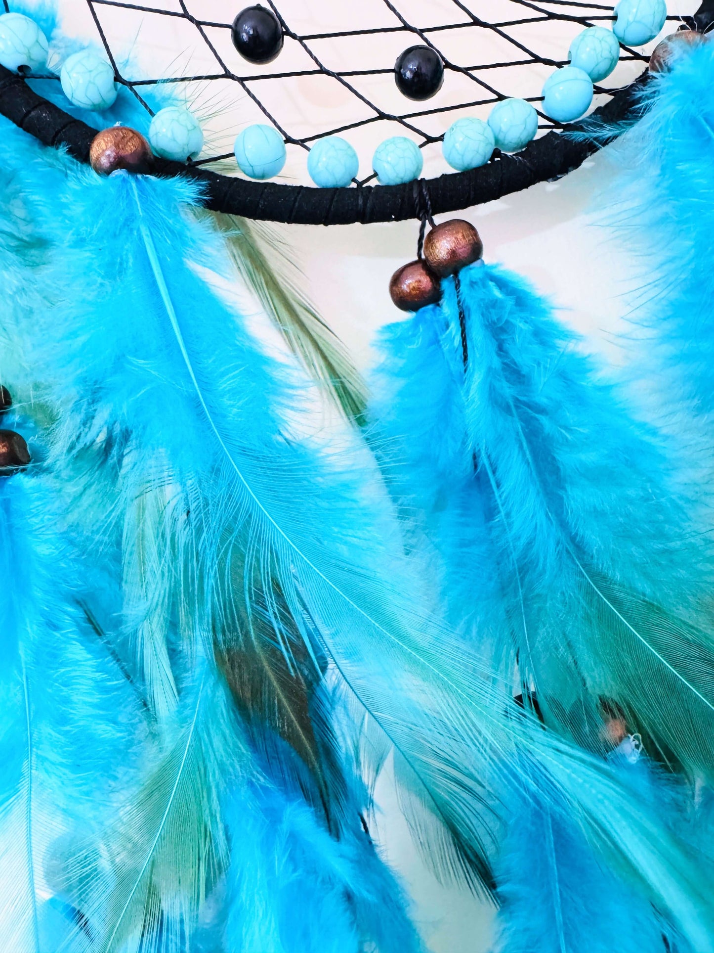 Turquoise Dream Catcher with Tree.