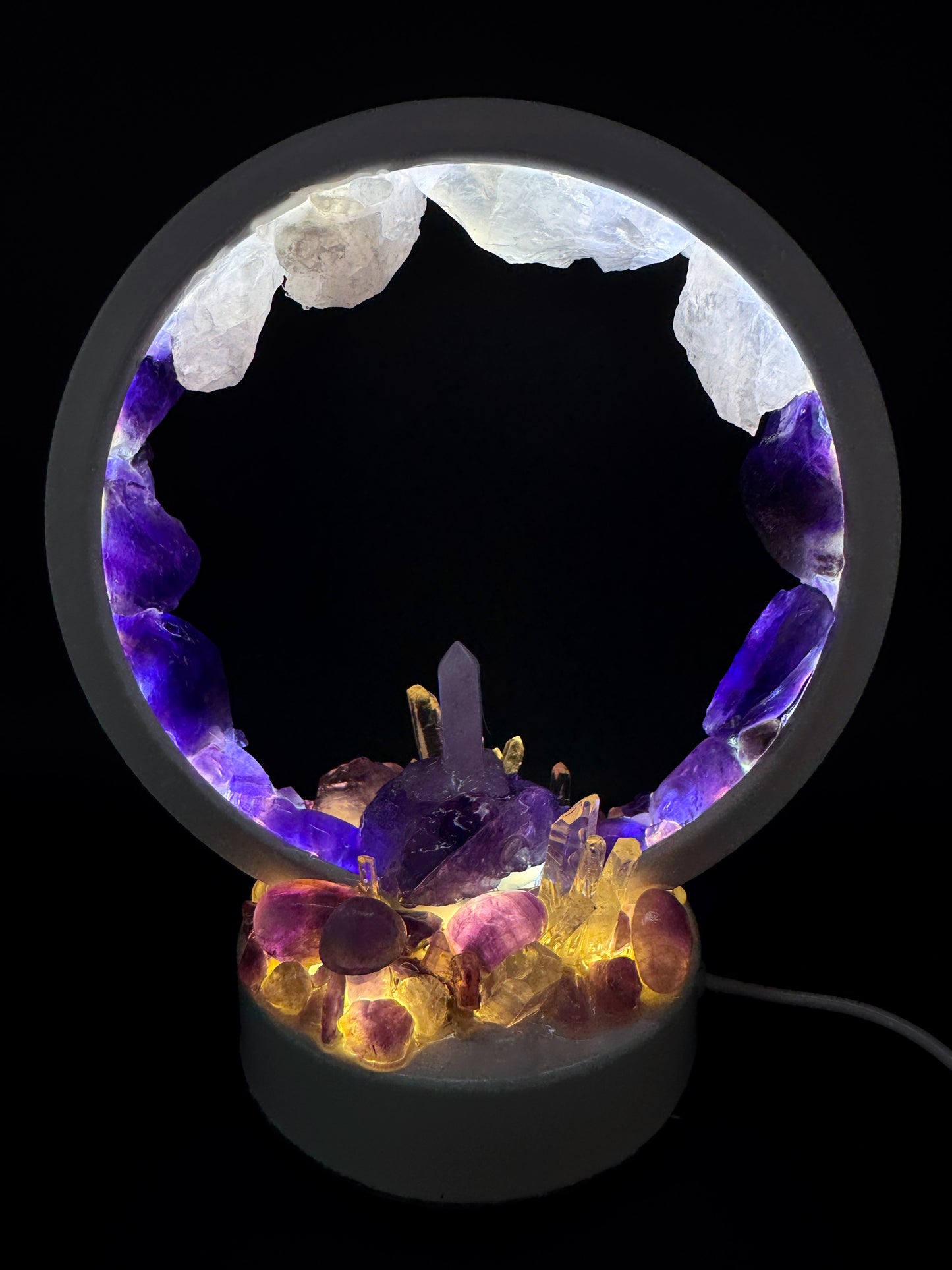 Amethyst Garden Halo Lamp