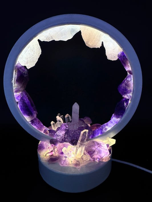 Amethyst Garden Halo Lamp
