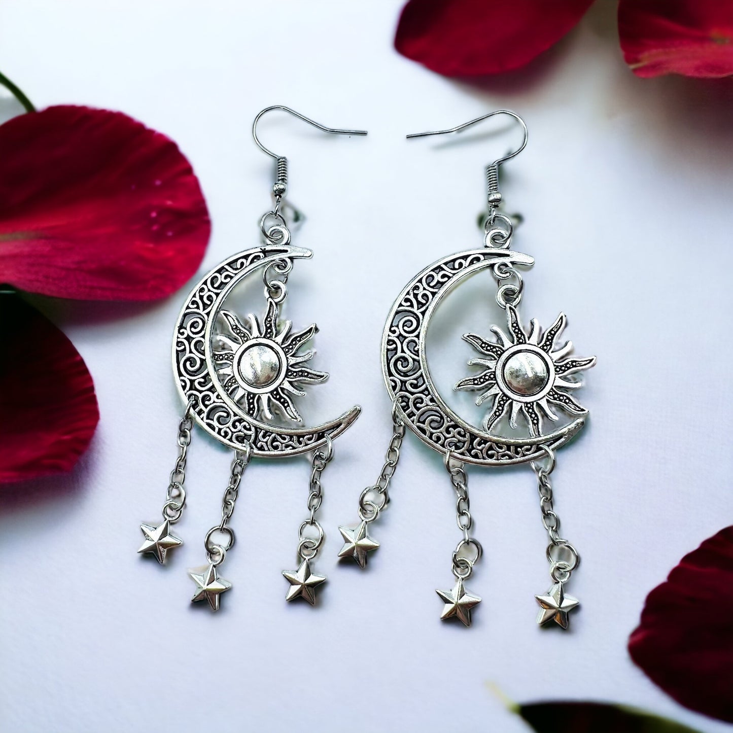 Sun Moon and Stars Earrings