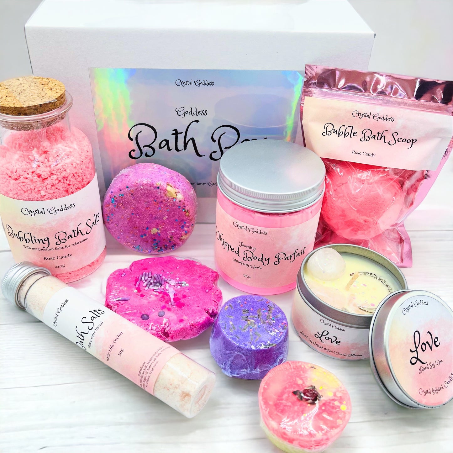 Bath Gift Box with Love Candle