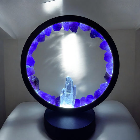 Crystal Portal Lamp “Lumerian Light.” (cool light)