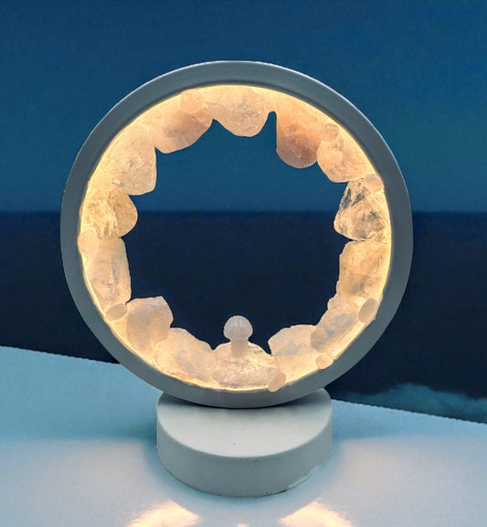 Crystal Portal Lamp “Sanctum of Selene” (warm light)