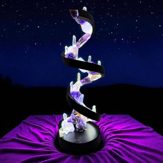 Crystal Spiral Lamp “ Spiral of Light”