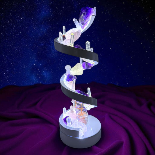Crystal Spiral Lamp  “Ethereal Spiral”