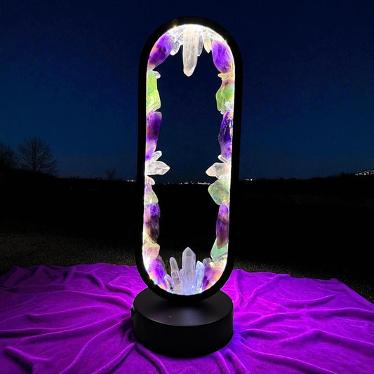 Crystal portal lamp “Aurora Gateway”