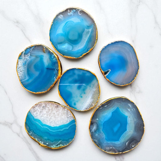 Agate Gold Edge Pop Socket.